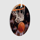 バスケットボールの得点 オーナメント (正面)