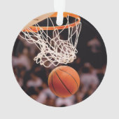 バスケットボールの得点 オーナメント (裏面)