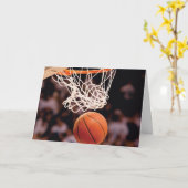 バスケットボールの得点 カード (黄色い花)