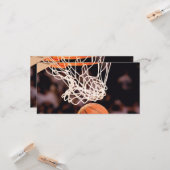 バスケットボールの得点 カード (正面/裏面インサイチュ)