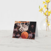 バスケットボールの得点 カード (黄色い花)