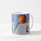 バスケットボールの得点 コーヒーマグカップ (正面右)