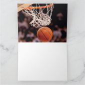 バスケットボールの得点 サンキューカード (内部)