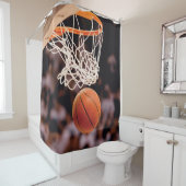 バスケットボールの得点 シャワーカーテン (インサイチュ)