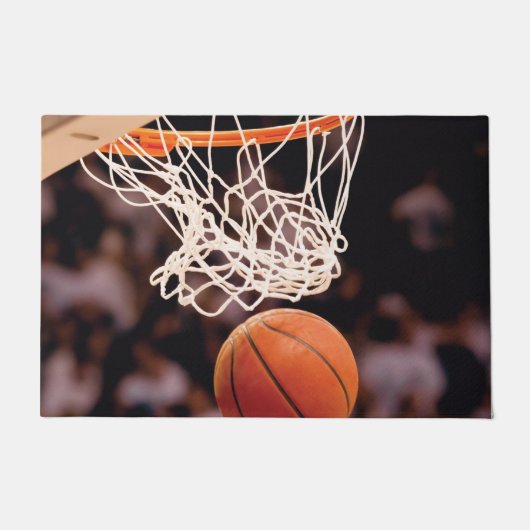 バスケットボールの得点 ドアマット (正面)