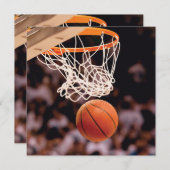 バスケットボールの得点 ノートカード (正面/裏面)