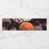 バスケットボールの得点 ペットボトルラベル (シングルラベル)