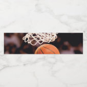 バスケットボールの得点 ペットボトルラベル (シングルラベル)