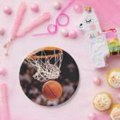 バスケットボールの得点 ペーパープレート (パーティー)