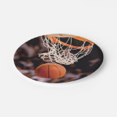 バスケットボールの得点 ペーパープレート (アングル)