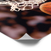 バスケットボールの得点 ポスター (角)