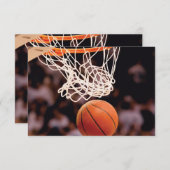 バスケットボールの得点 出欠カード (正面/裏面)