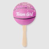 バスケットボールの性別が投票を明らかにする ハンドファン (裏面)