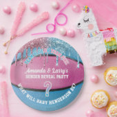 バスケットボールの性別の表示 ペーパープレート (パーティー)