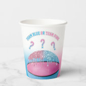 バスケットボールの性別の表示 紙コップ (裏面)