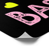 バスケットボールの恋人の女性ギフト愛する女の子 ポスター (角)