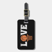 バスケットボールの愛 ラゲッジタグ (正面縦)