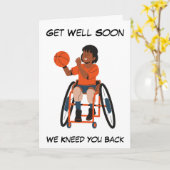 バスケットボールの成績が良くなる カード (黄色い花)