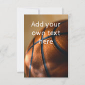 バスケットボールの招待状 招待状 (正面)