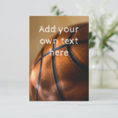 バスケットボールの招待状 招待状 (スタンド正面)