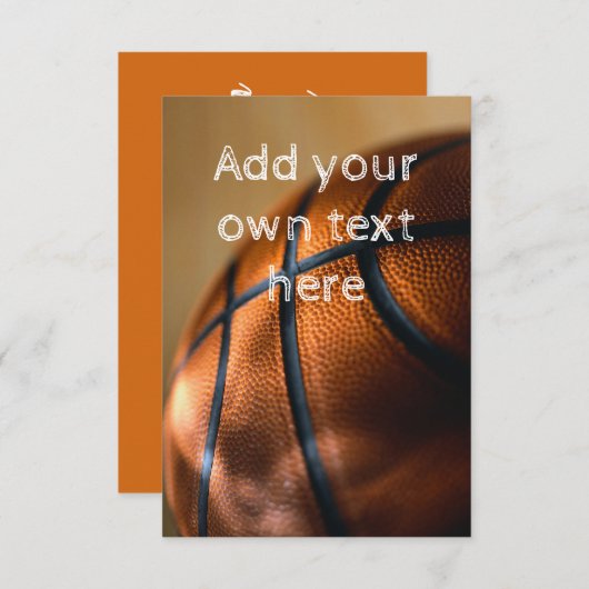 バスケットボールの招待状 招待状 (正面/裏面)