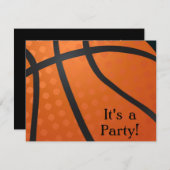 バスケットボールの招待状 招待状 (正面/裏面)