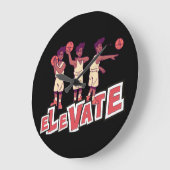 バスケットボールの時計を上げる ラージ壁時計 (傾斜)