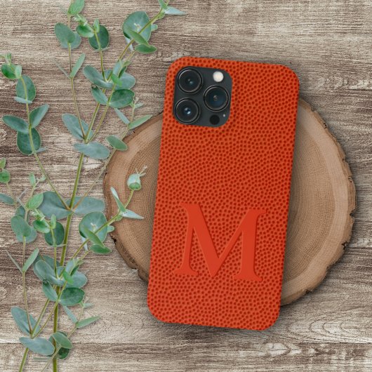 バスケットボールの本革風スキンテクスチャーパターン Case-Mate iPhoneケース