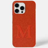 バスケットボールの本革風スキンテクスチャーパターン Case-Mate iPhoneケース (裏面)