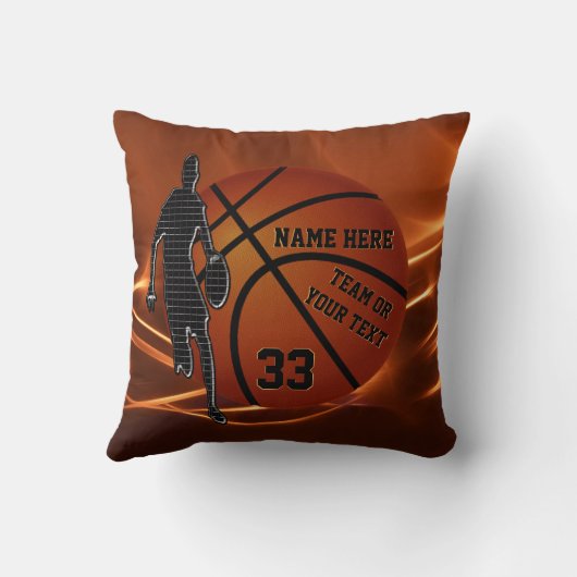 バスケットボールの枕素晴らしいバスケットボールの先輩のギフト クッション (裏面)