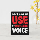 バスケットボールの母の声を使わせるな カード (黄色い花)
