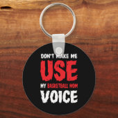 バスケットボールの母の声を使わせるな キーホルダー (正面)