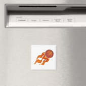 バスケットボールの炎 マグネット (インサイチュ (食洗機))