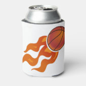 バスケットボールの炎 缶クーラー (缶裏面)