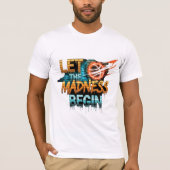 バスケットボールの狂気Tシャツ Tシャツ (正面)