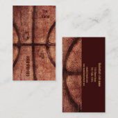 バスケットボールの球の名刺 名刺 (正面/裏面)