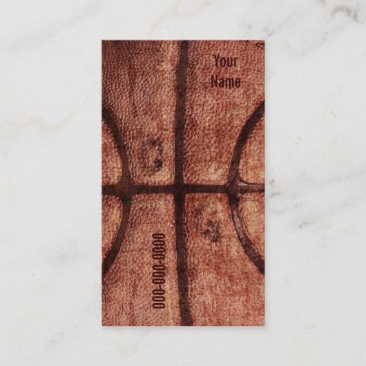 バスケットボールの球の名刺 名刺 (正面)