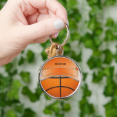 バスケットボールの球の帽子Keychain キーホルダー (手)