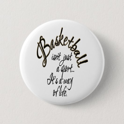 バスケットボールの生命 缶バッジ (正面)