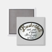 バスケットボールの生活 マグネット (正面/裏面)