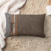 バスケットボールの男の子の枕 ランバークッション (ブランケット)