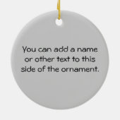 バスケットボールの破烈のTシャツおよびギフト セラミックオーナメント (裏面)