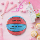 バスケットボールの紙皿青いL赤いbl ペーパープレート (パーティー)