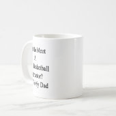 バスケットボールの素晴らしインストラクター話を聞きたい コーヒーマグカップ (正面左)