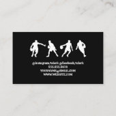 バスケットボールの背景 |スポーツ 名刺 (裏面)