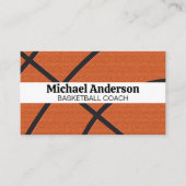 バスケットボールの背景 |スポーツ 名刺 (正面)