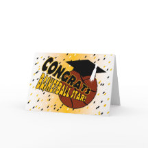 バスケットボールの花形選手のための卒業のお祝い