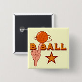 バスケットボールの花形選手のTシャツおよびギフト 缶バッジ (正面&裏面)