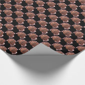 バスケットボールの花形選手 ラッピングペーパー (角)