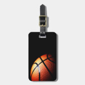 バスケットボールの荷物のラベル ラゲッジタグ (正面縦)